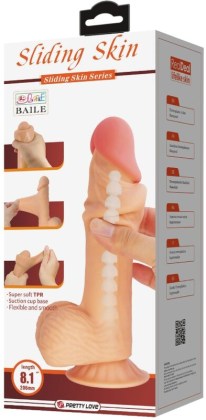 Realističan dildo Sliding skin 8.1 BW 8106NRG